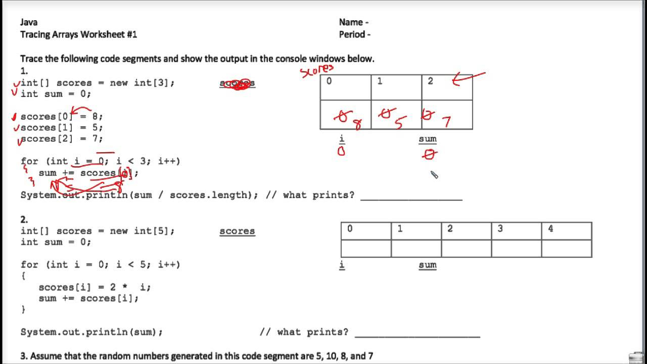 Tracing Recursion Worksheet AlphabetWorksheetsFree