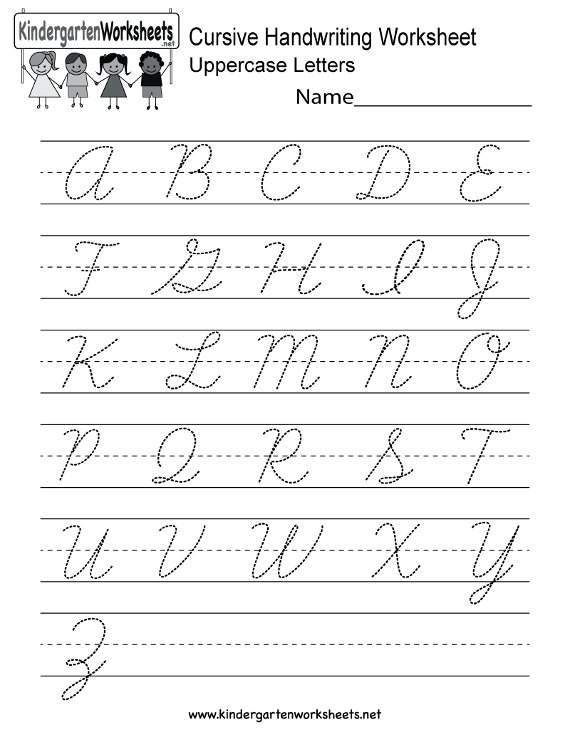 Tracing Cursive Letters Worksheets Free | AlphabetWorksheetsFree.com