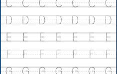 Kindergarten Letter Tracing Worksheets Pdf - Wallpaper Image