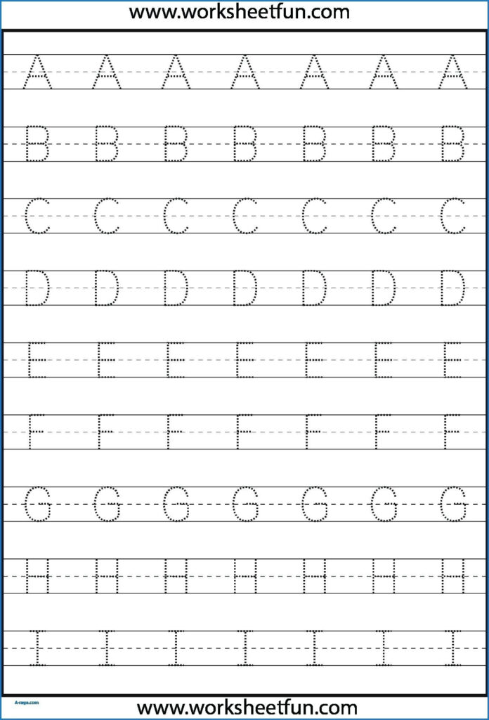 Kindergarten Letter Tracing Worksheets Pdf   Wallpaper Image For Alphabet Tracing Worksheets Pdf
