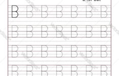 Letter B Alphabet Tracing Book With Example And intended for Alphabet B Tracing Worksheet