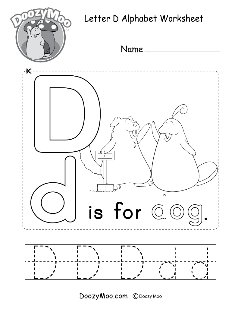 Letter C Alphabet Activity Worksheet - Doozy Moo within Letter D Worksheets For Toddlers