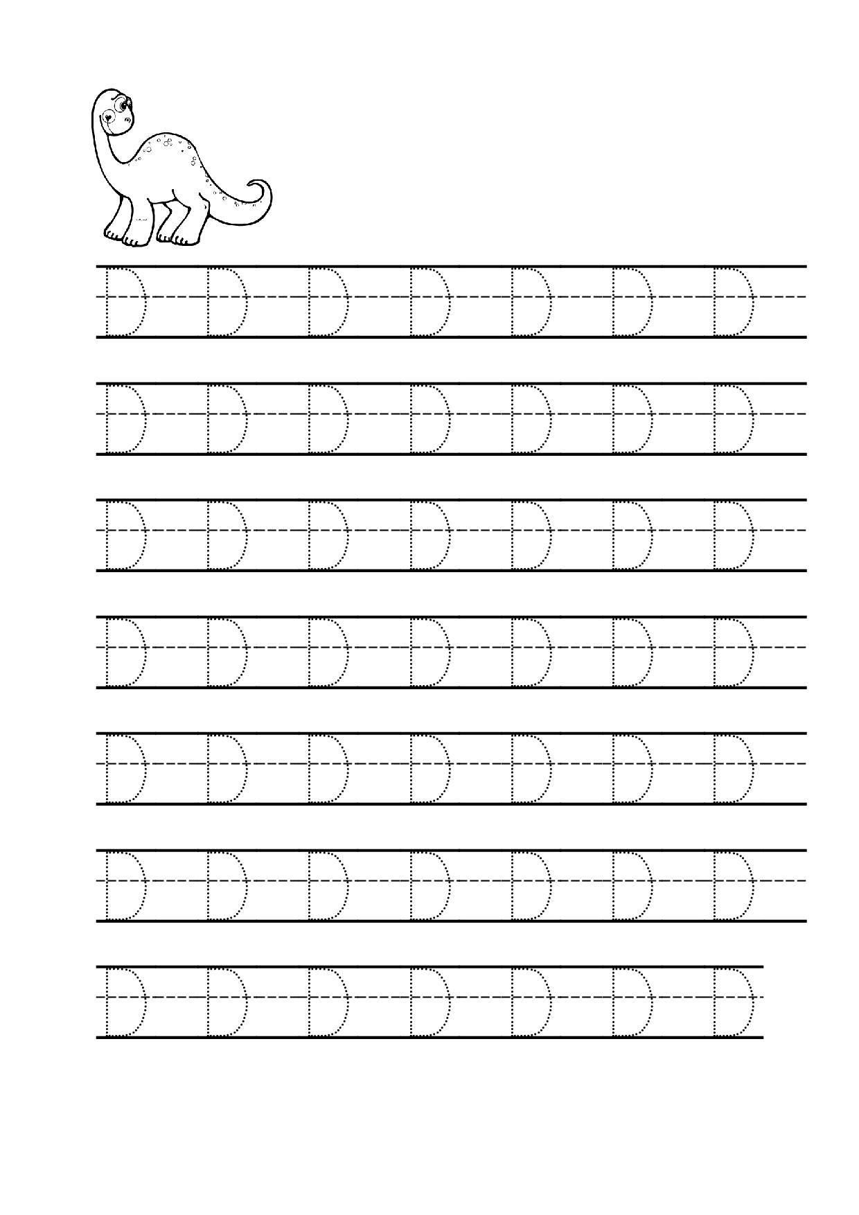 Letter D Tracing Worksheets Preschool AlphabetWorksheetsFree