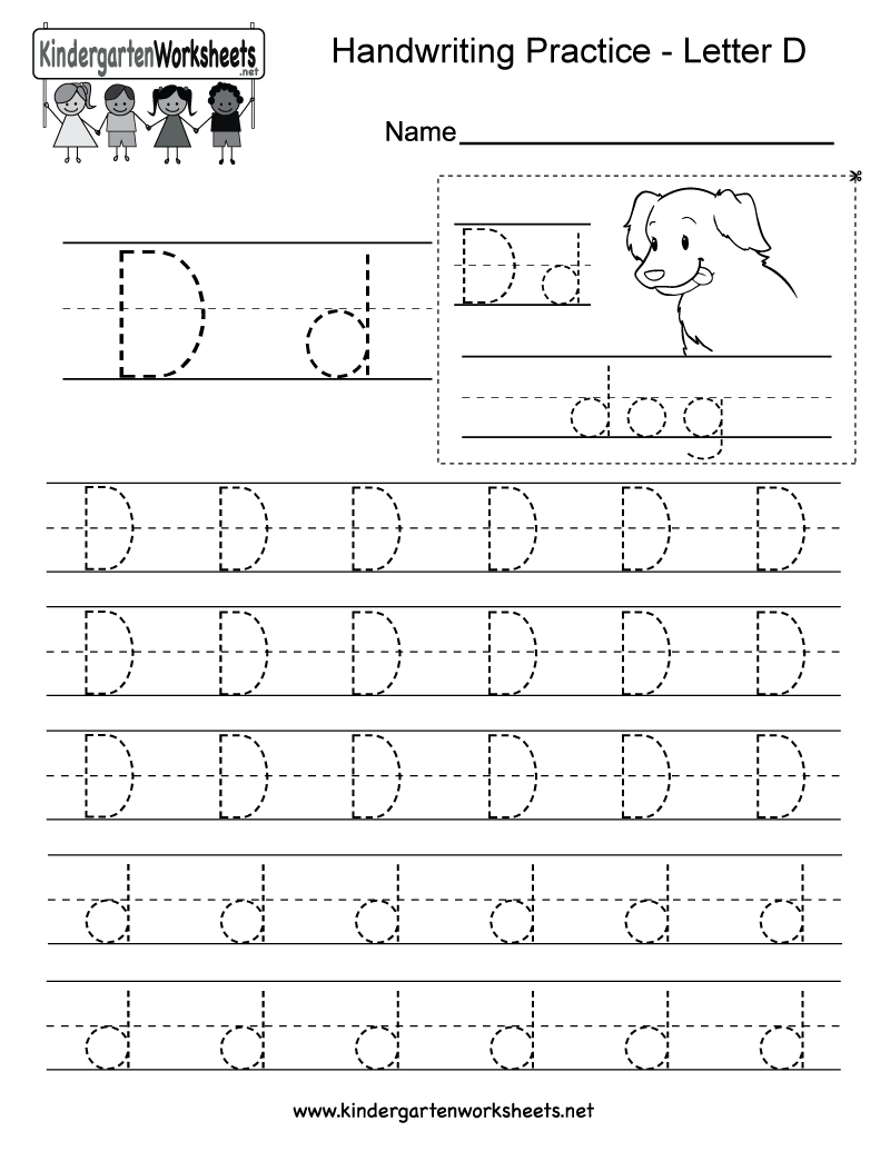 Letter D Worksheets For Preschool | AlphabetWorksheetsFree.com