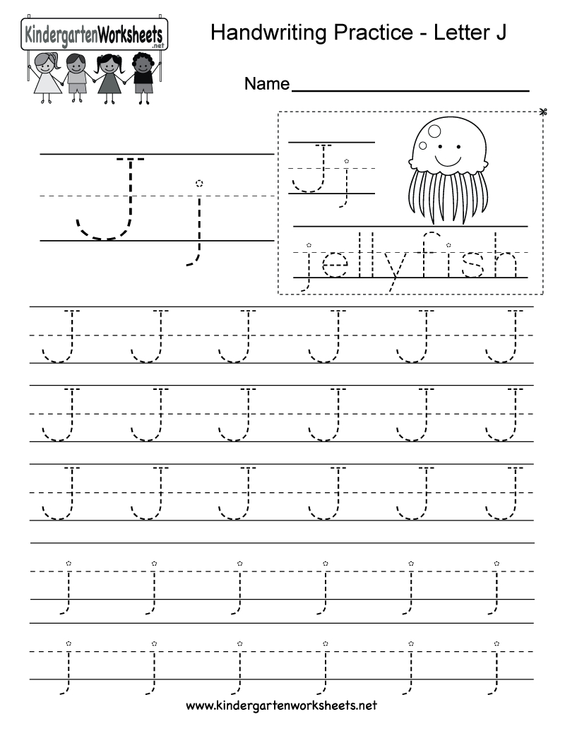 Alphabet J Tracing AlphabetWorksheetsFree