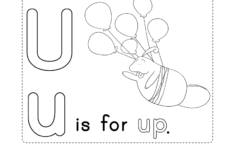 Letter U Alphabet Activity Worksheet - Doozy Moo throughout Letter U Worksheets For Kindergarten