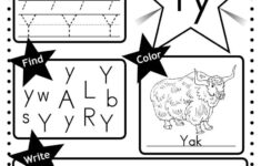 Letter Y Worksheet: Tracing, Coloring, Writing &amp; More throughout Y Letter Worksheets