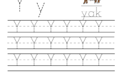 Letter Y Writing Practice Worksheet - Free Kindergarten throughout Y Letter Worksheets