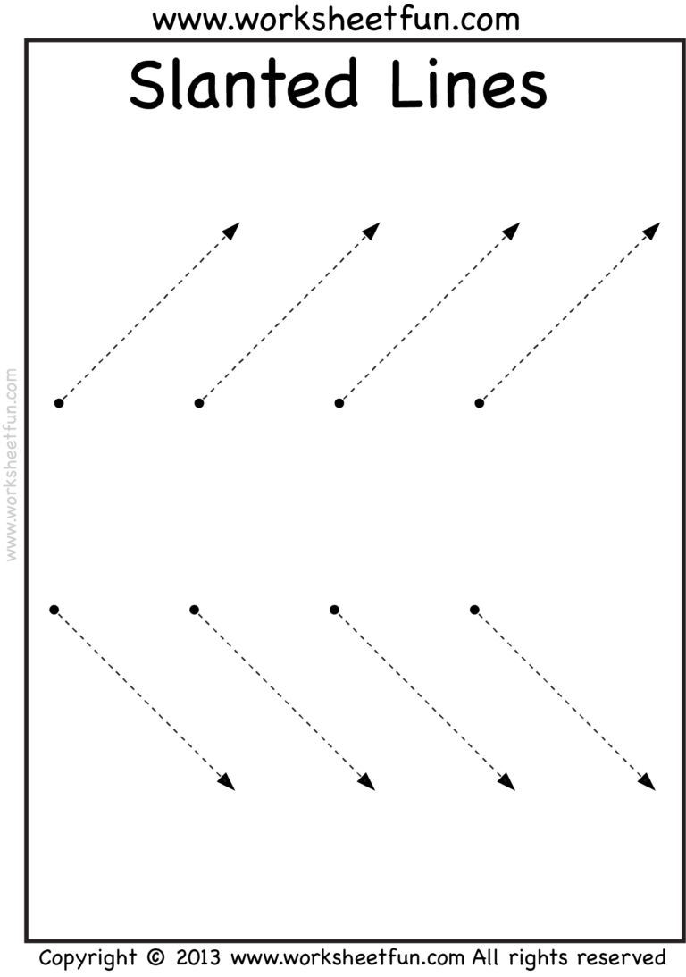 Line Tracing – Vertical, Horizontal And Slanted – 3 ...