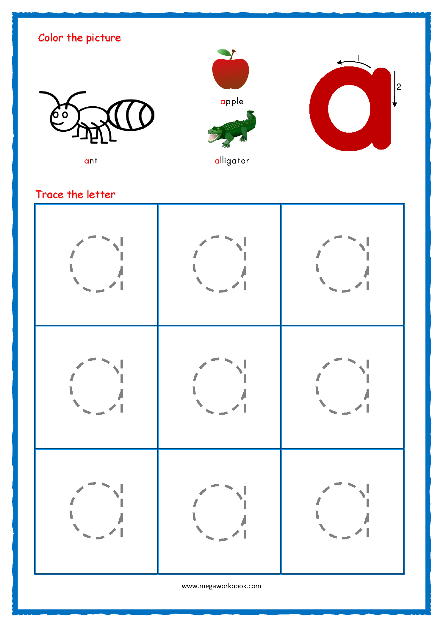 Letter Tracing Worksheets Free Download