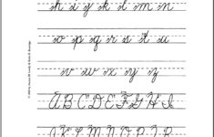 Lowercase And Uppercase Cursive Example Alphabet Az