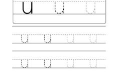 Lowercase Letter &quot;u&quot; Tracing Worksheet - Doozy Moo intended for Letter U Tracing Worksheets Preschool