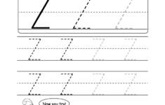 Lowercase Letter &quot;z&quot; Tracing Worksheet - Doozy Moo