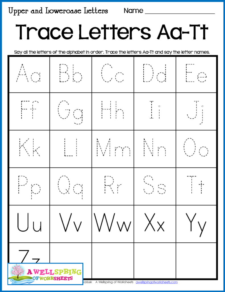 Free Uppercase And Lowercase Letter Tracing Worksheets ...
