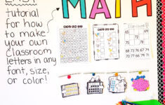 Miss Giraffe's Class: Diy Classroom Decor Bulletin Board Letters