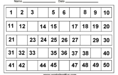 Missing+Numbers+1-50 In 2020 | Free Printable Math