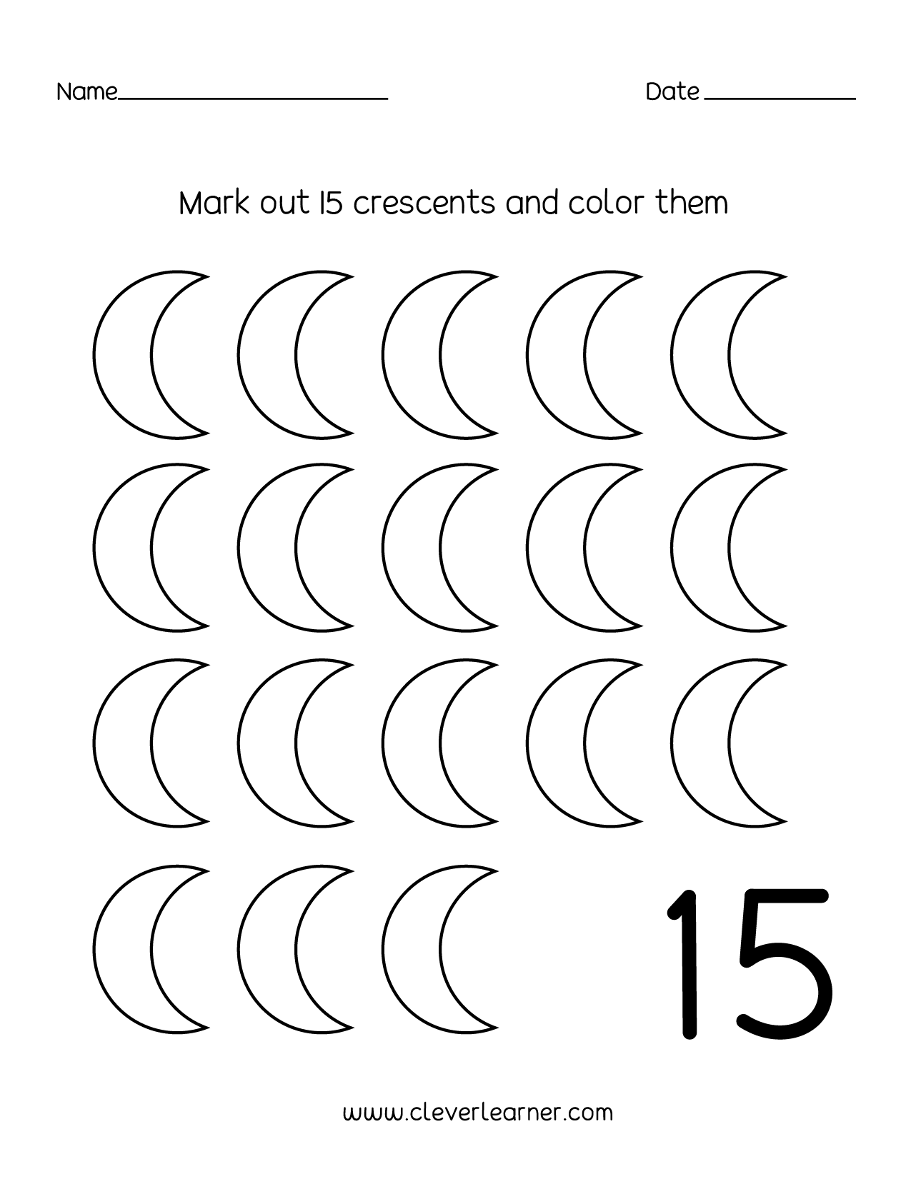 Number 15 Tracing Worksheet AlphabetWorksheetsFree