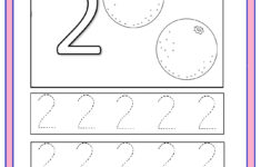 Number 2 Trace Worksheet – Preschoolplanet