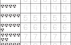 Number Tracing – 1-10 – Worksheet | Free Preschool