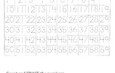 Number Tracing Worksheet Printable Worksheets And Numbers To