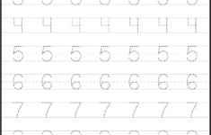 Number Worksheets For Children | Tracing Worksheets