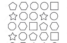 Octagon Tracing Worksheet Kindergarten | Printable