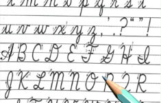 Old English Cursive Writing Words And Sentences Worksheets