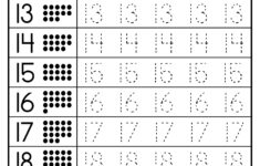 Preschool Number Tracing Worksheets Tags Page 3 : Writing