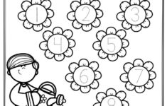 Preschool Worksheets Flower Number Tracing - The Keeper Of