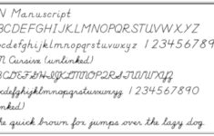 Print And Cursive Handwriting Fonts For Educators