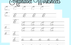 Printable Cursive Alphabet Worksheets | Cursive Writing