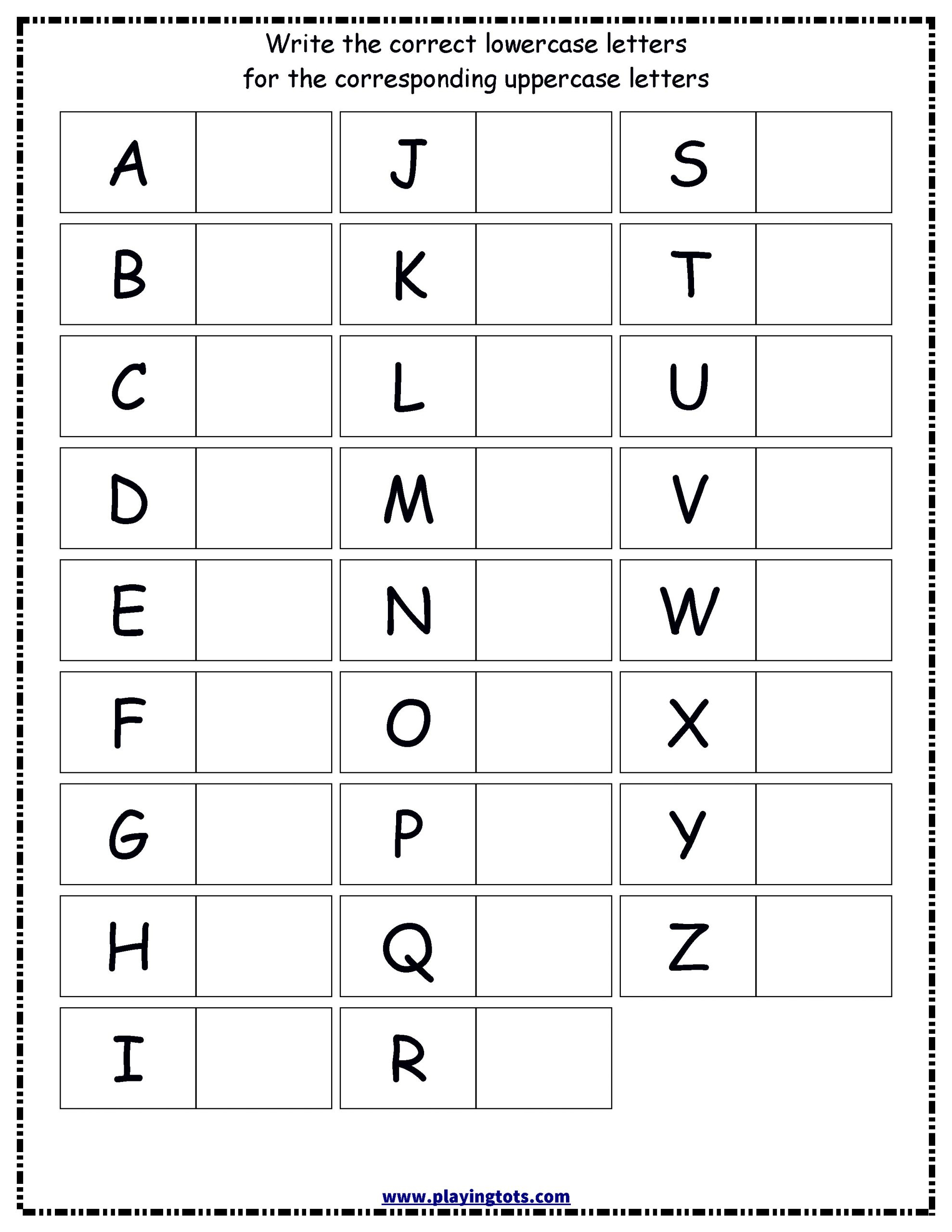 Alphabet Worksheets For Nursery Class AlphabetWorksheetsFree