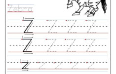 Printable Letter Z Tracing Worksheets For Preschool