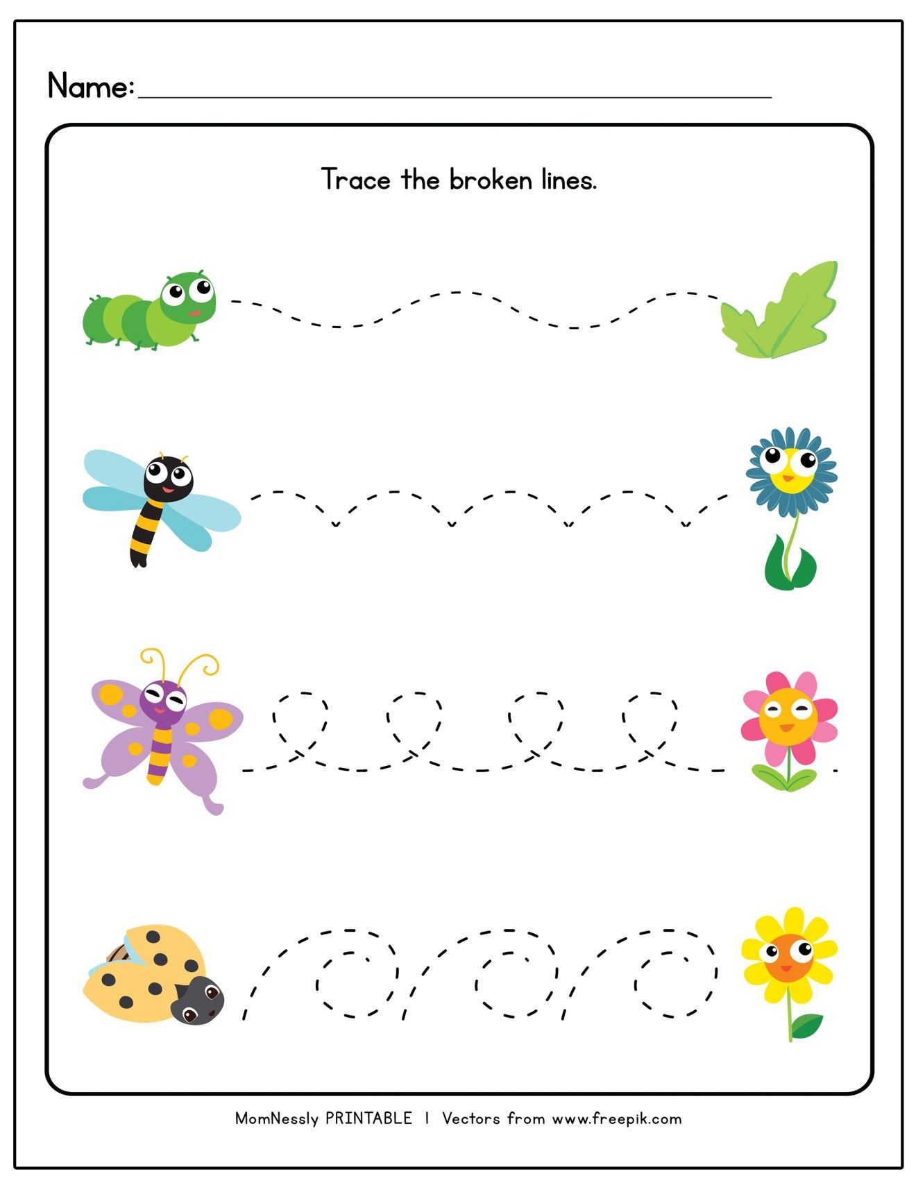 Preschool Line Tracing Worksheets AlphabetWorksheetsFree