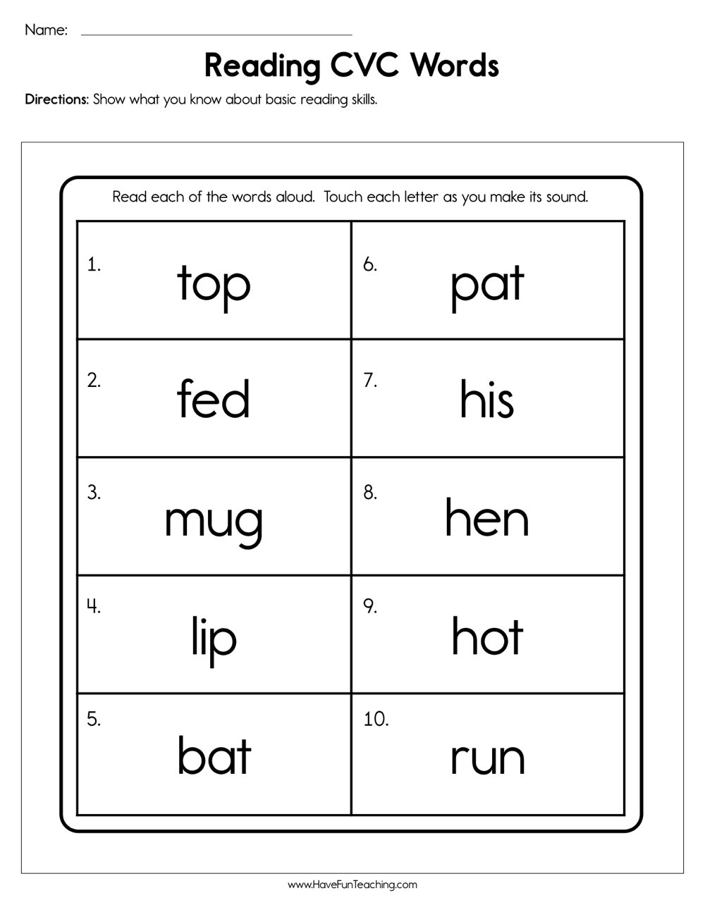cvc words tracing worksheets alphabetworksheetsfreecom