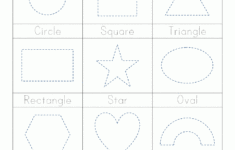 Shape Tracing Worksheets Kindergarten