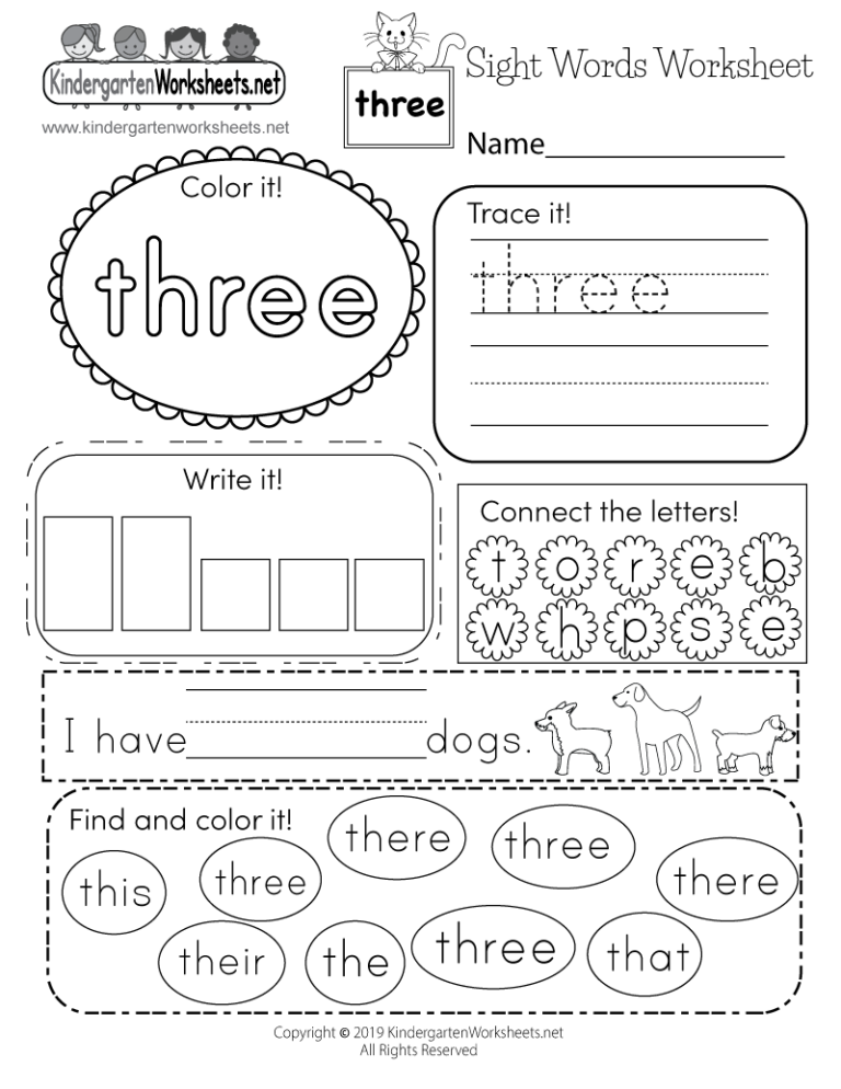 Sight Word Coloring Pages Pdf Free Print Format Printable 