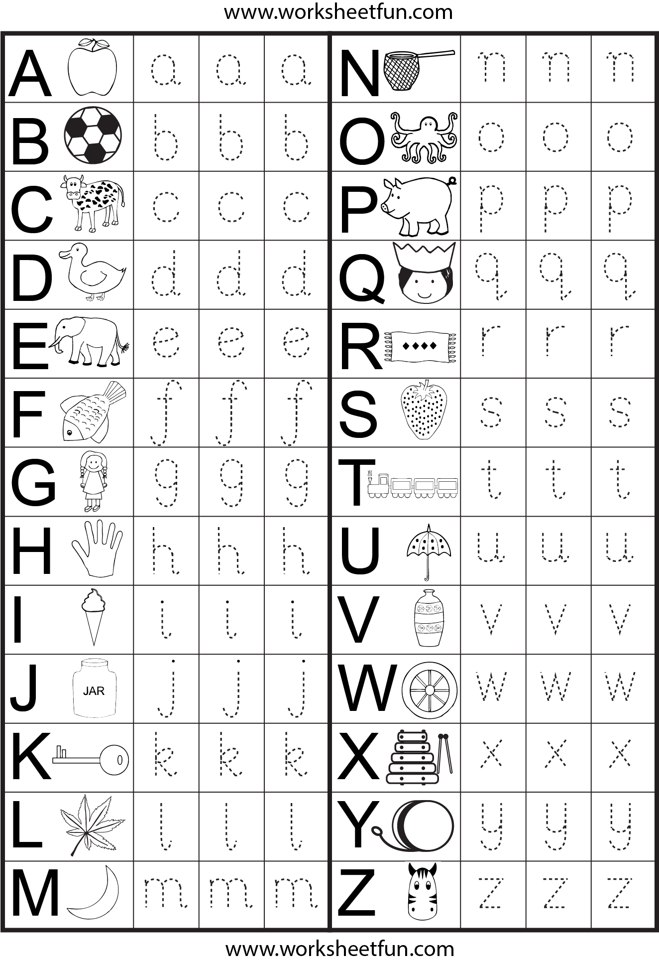 Alphabet Worksheets For Nursery Class AlphabetWorksheetsFree