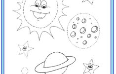 Space Trace Worksheet – Preschoolplanet