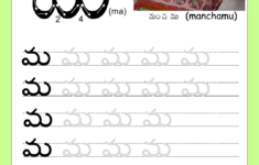 Telugu English Letters Worksheet | Printable Worksheets And