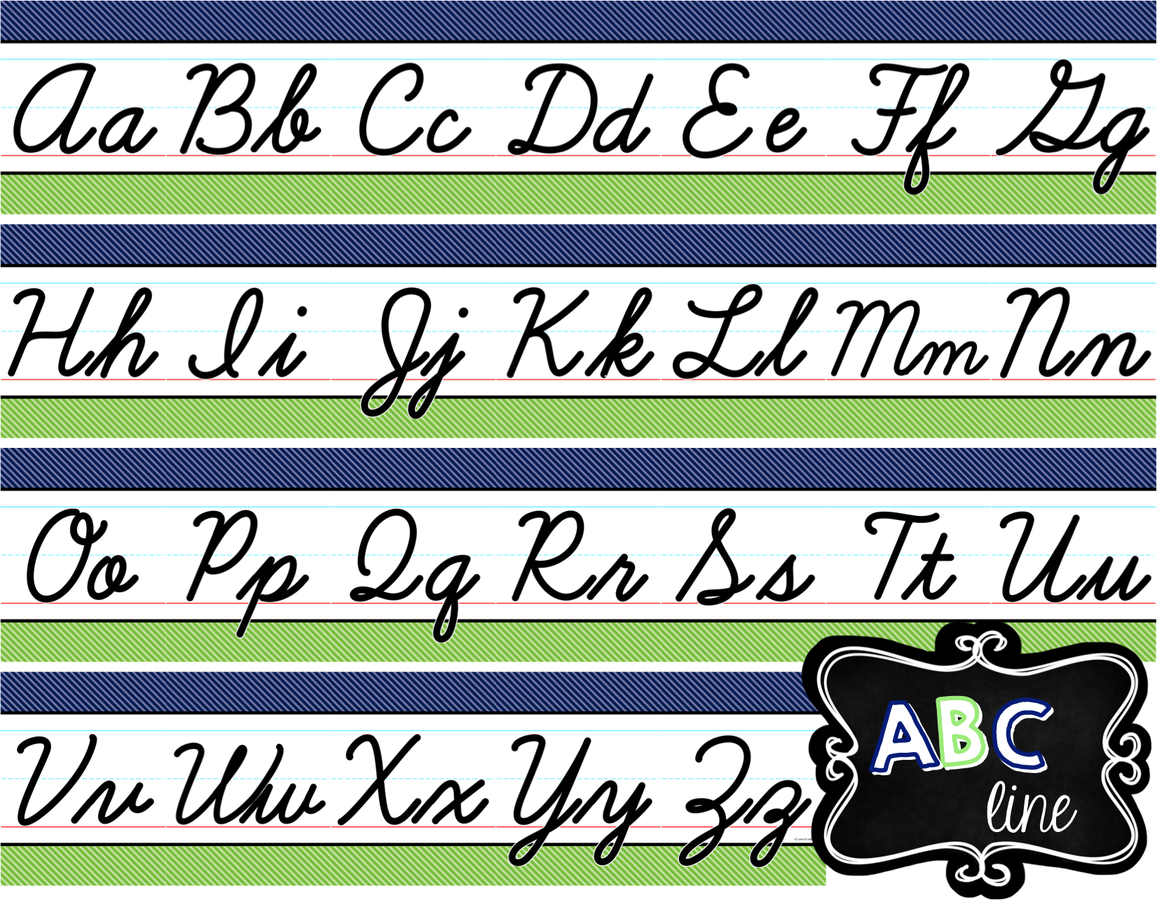 Cursive Letter Alphabet Printable