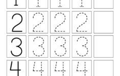 This Is A Numbers Tracing Worksheet For Preschoolers Or