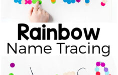 This Rainbow Name Tracing Activity Is A Fun Way To Teach inside Name Tracing Activities