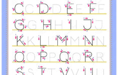 Tracing Abc Letters For Study English Alphabet. Worksheet