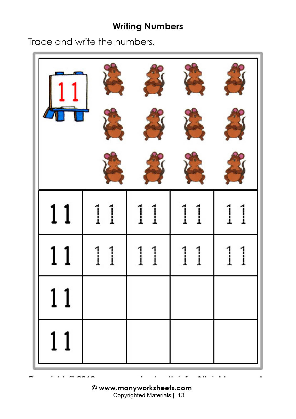 Numbers 11 20 Tracing Worksheets AlphabetWorksheetsFree
