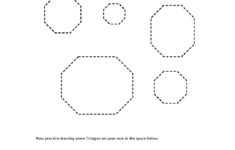 Tracing Worksheets – Octagon | Tracing Worksheets, Preschool