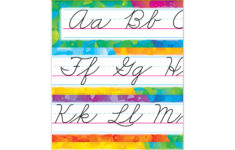 Trend Color Splash Cursive Alphabet Board Set - Skill Learning: Alphabet