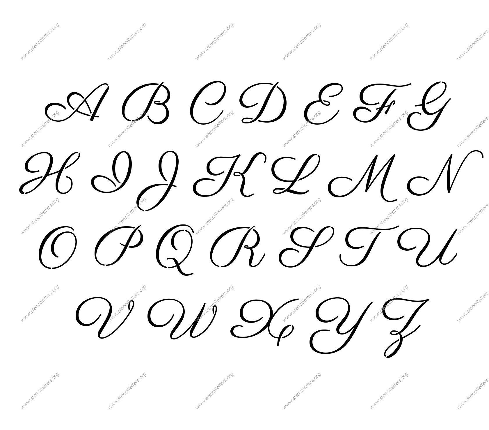 cursive-alphabet-stencils-alphabetworksheetsfree