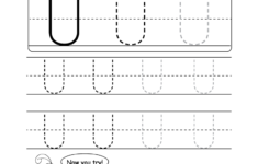 Uppercase Letter U Tracing Worksheet - Doozy Moo throughout Letter U Worksheets For Preschool