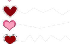 Valentine Trace Cut Printables School Activities Preschool